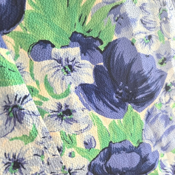 Beautiful Blue Floral Midi Dress NWT - Picture 5 of 11